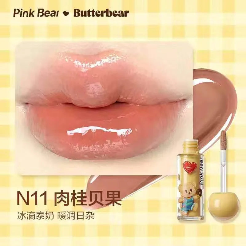 PINKBEAR Butter Bear Velvet Lip Mud & Mirror Lip Glaze Lip Gloss PRIMED N11 China Mainland