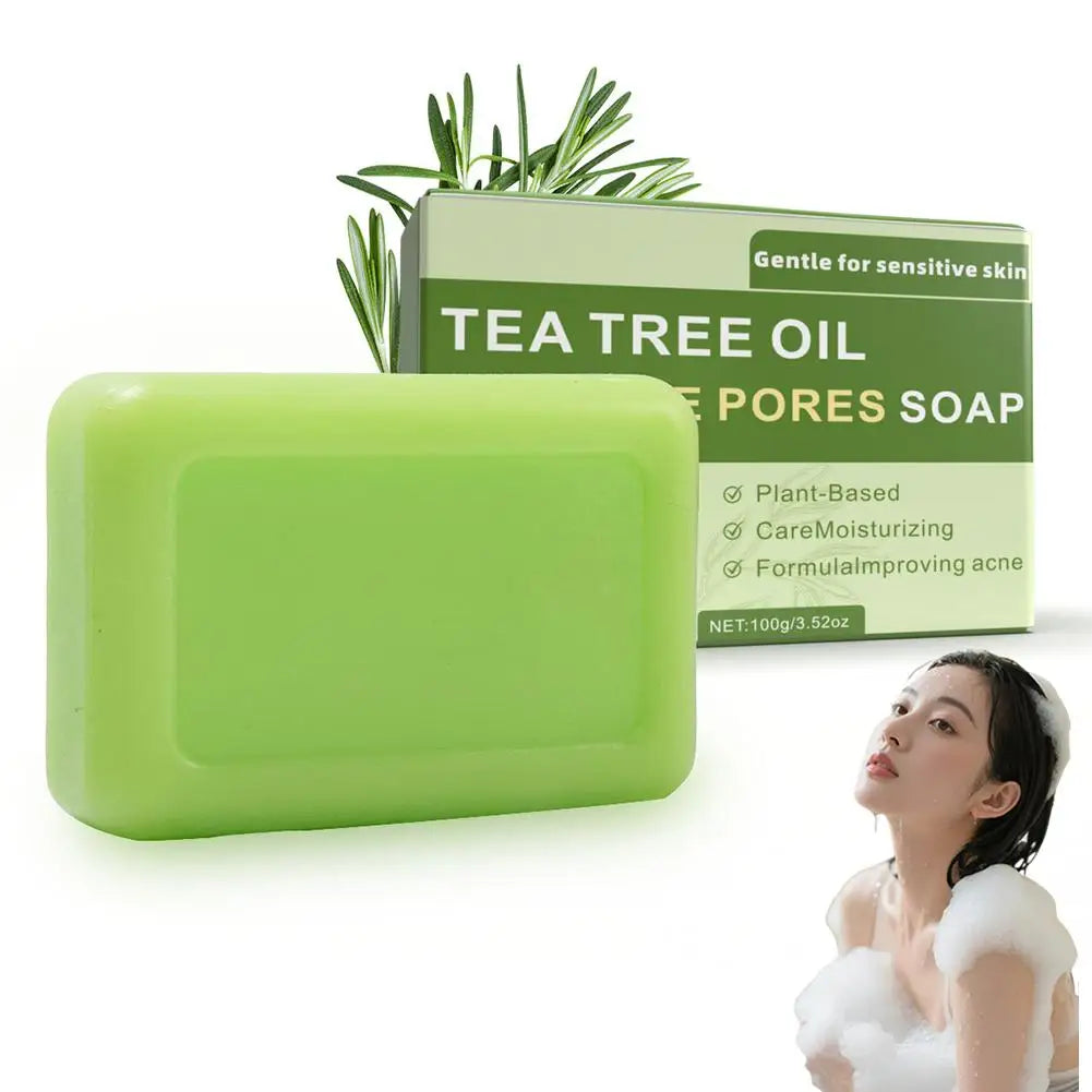 Tea Tree Oil Soap Bar – Natural Face & Body Cleanser 100g Natural Soap Bar PRIMED 1pc