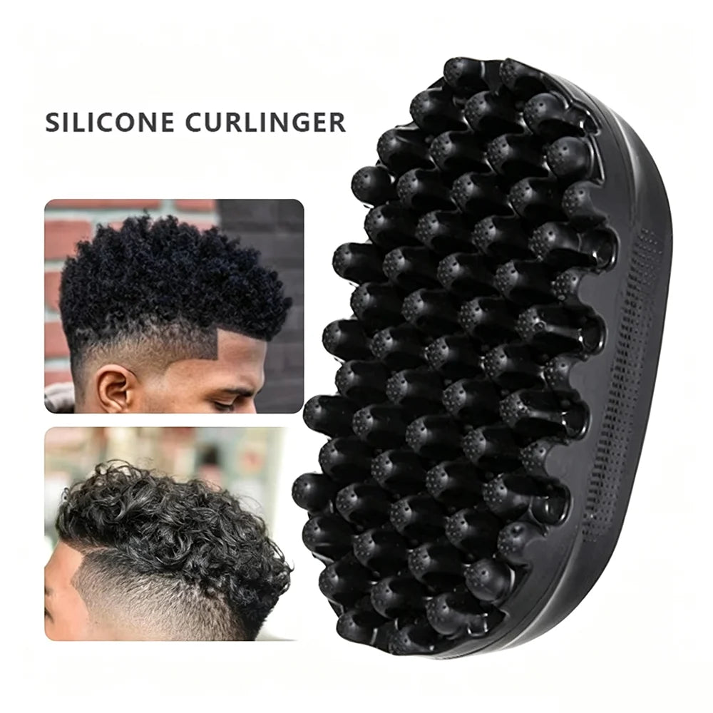 Silicone Twist Hair Brush for Curly & Afro Hair | Unisex Hair Styling Brush PRIMED