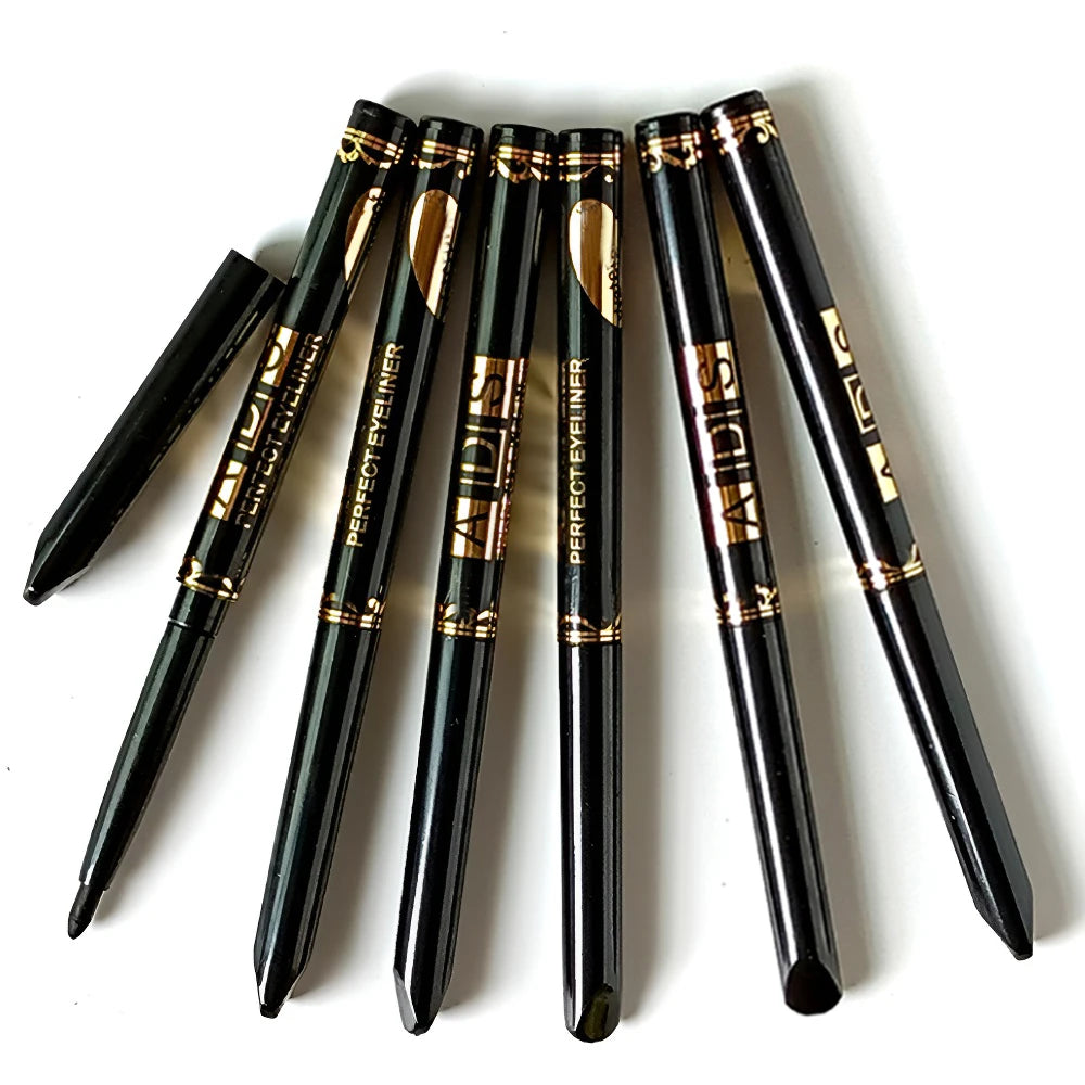 Waterproof Gel Eyeliner Pencil – Matte Black High Pigment