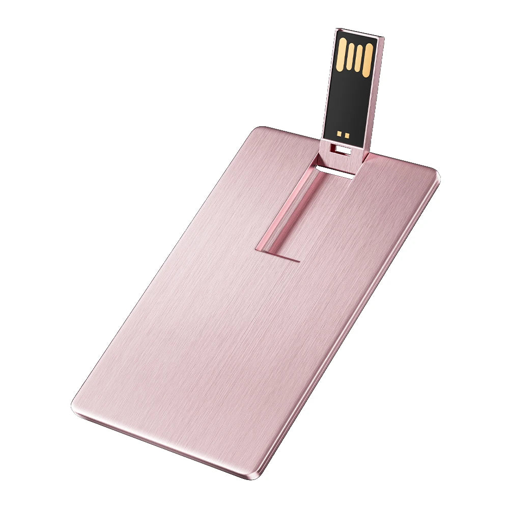 Custom Logo Mini Card USB Flash Drive 8–128GB | JASTER USB Flash Drive PRIMED Rose golden 4GB CN