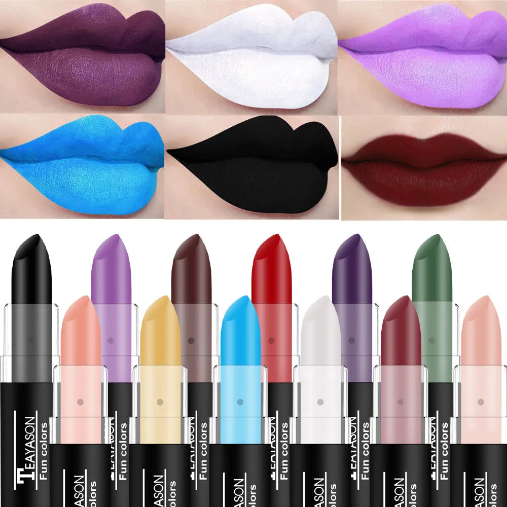 Velvet Matte Lipstick Bold Colors – Waterproof Long-Lasting