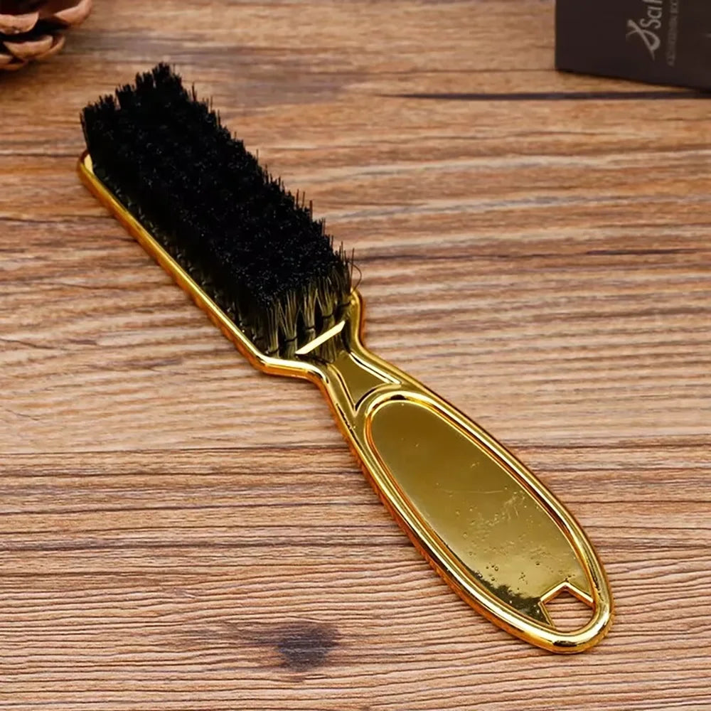 Vintage Gold Electroplated Salon Neck Hair Cleaning Brush