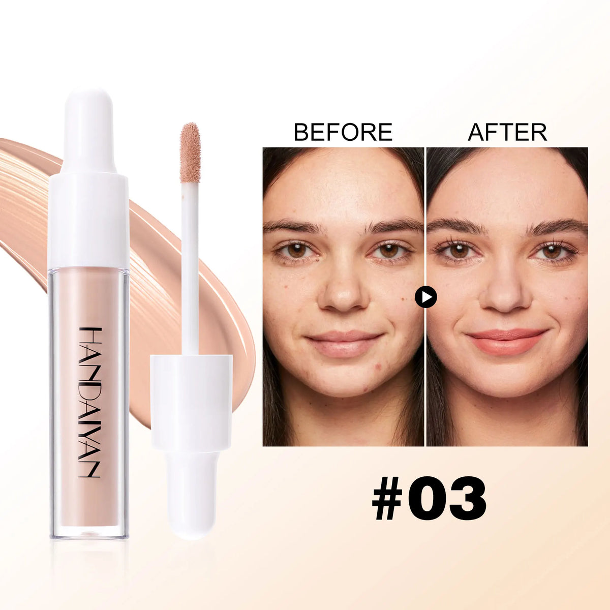 HANDAIYAN 8-Shade Liquid Concealer – Full Coverage Waterproof