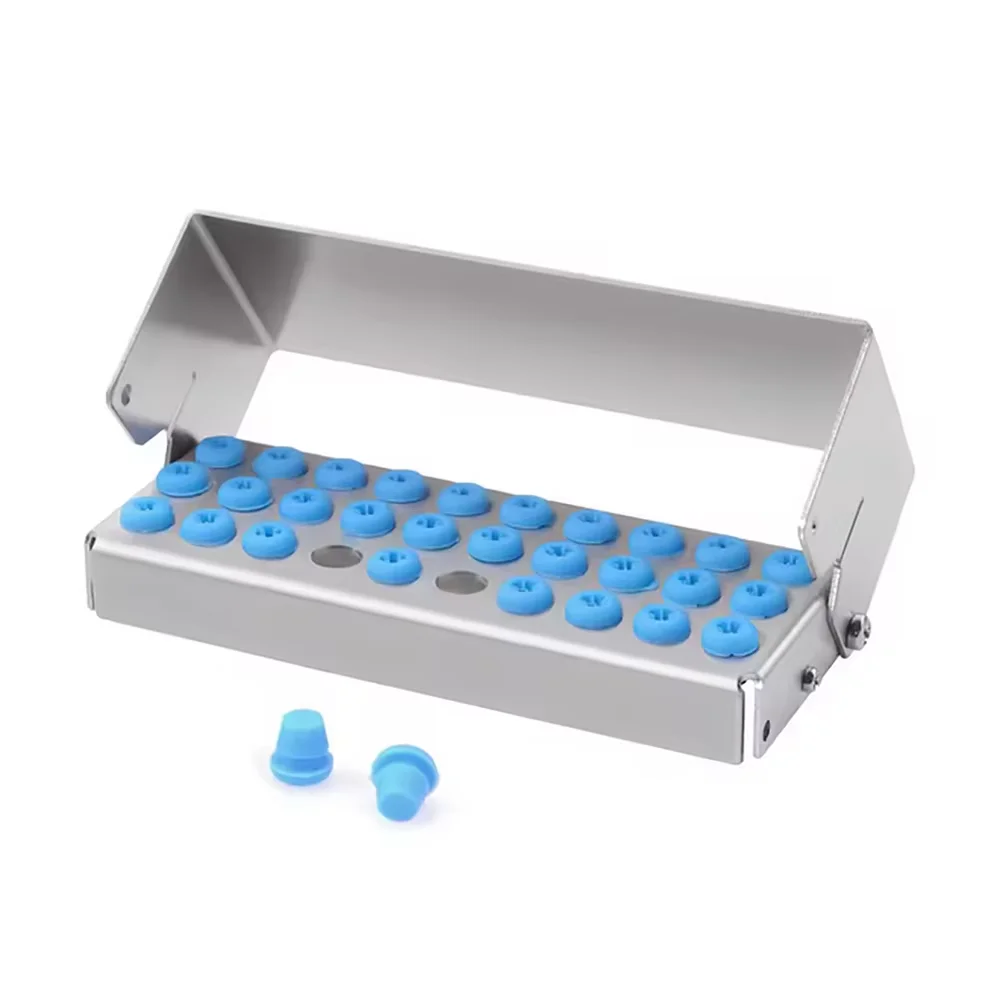 Stainless Steel Dental Bur Holder | 8/12/30 Holes Autoclavable