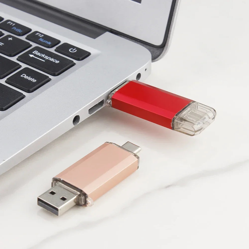 JASTER 2-in-1 Type-C OTG USB Flash Drive 4GB–128GB USB Flash Drive PRIMED