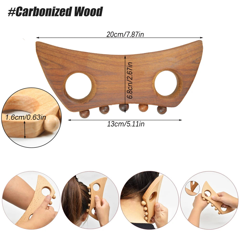 Wooden Gua Sha Scraping Massage Tool – Spa Body & Face