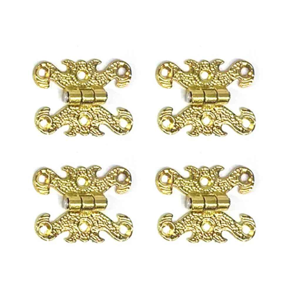 Zinc Alloy Vintage Butt Hinges 4PCS – Cabinet & Box Hardware
