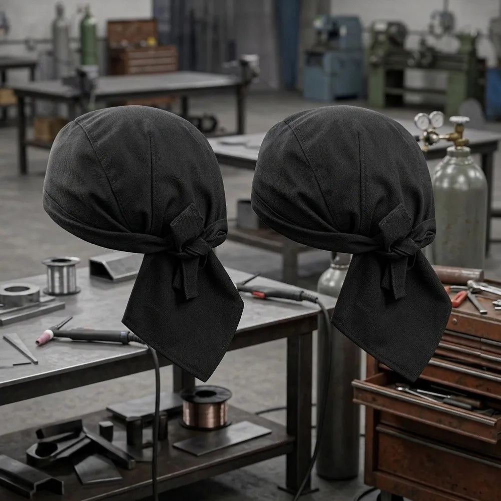 2-Pack Flame-Resistant Welding Hood with Neck Protection Welding Hood Hat PRIMED