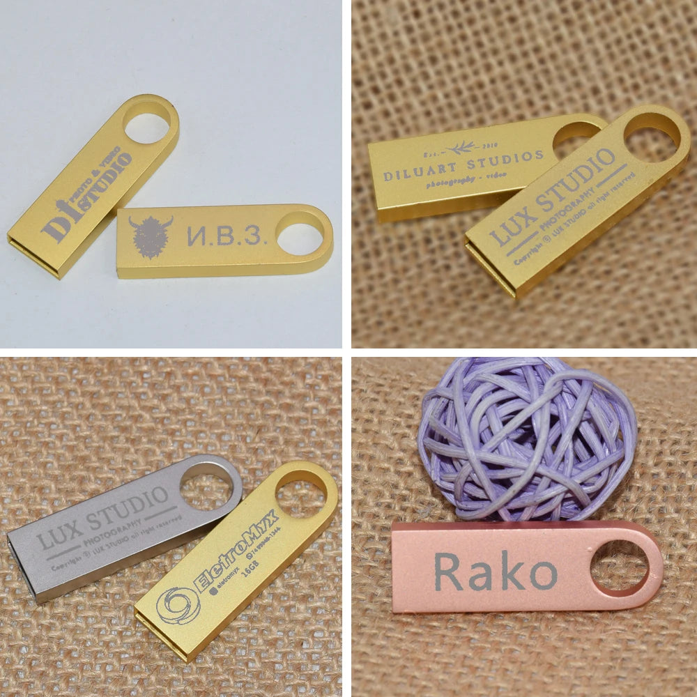 100-Pack Metal USB Flash Drives – Custom Logo | 1GB–64GB USB Flash Drive PRIMED