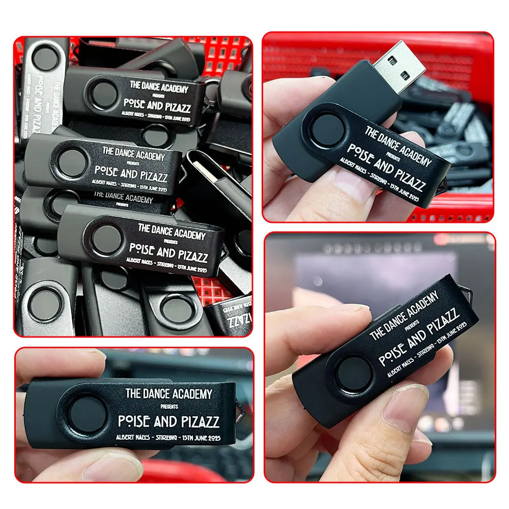Custom Logo Metal USB Flash Drive Bulk Business Gift 1–64GB USB Flash Drive PRIMED