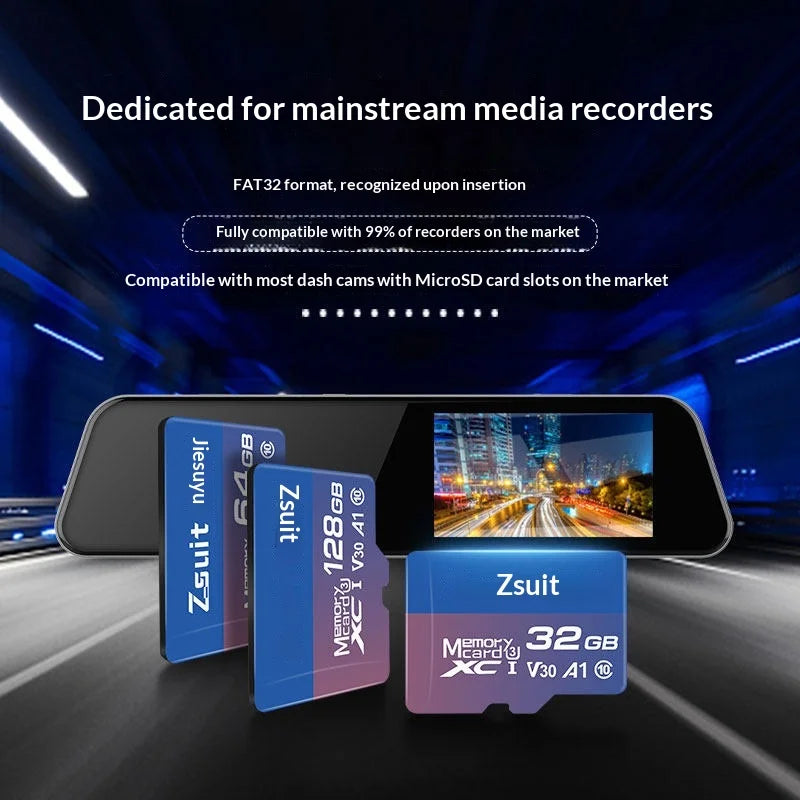 Z-Suit MicroSDXC TF Memory Card – Dash Cam, Camera & Phone