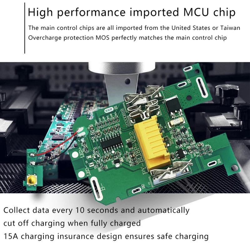 Makita BL1830–BL1860 18V BMS PCB Battery Protection Board Battery Protection Board PRIMED