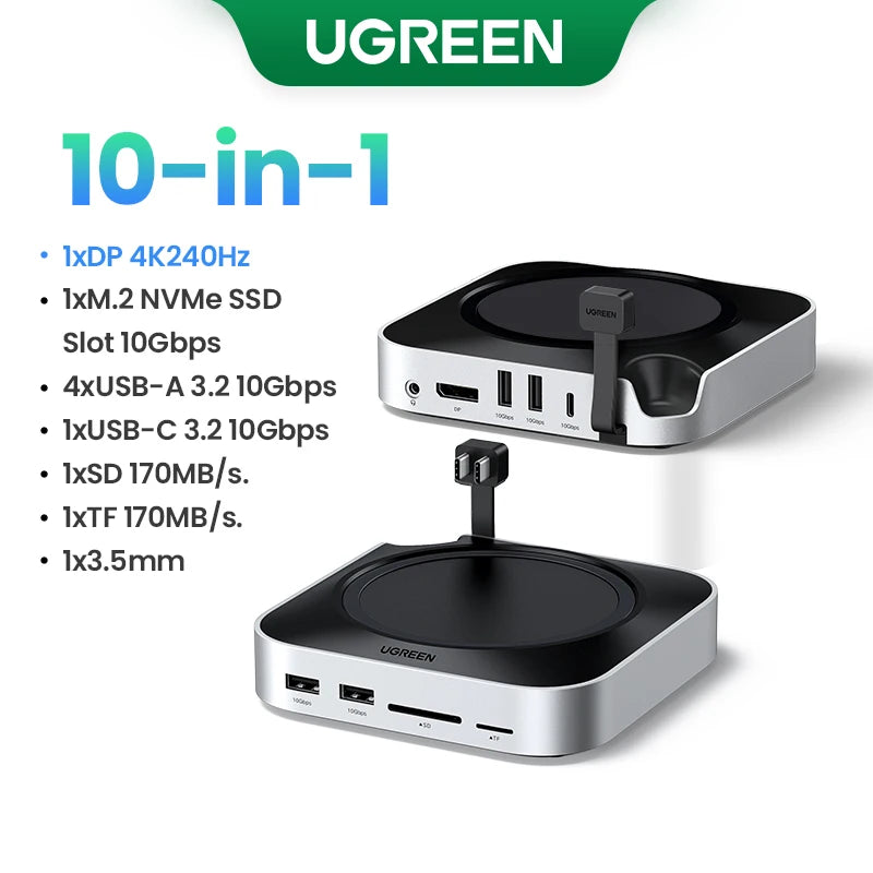 UGREEN 40Gbps Mac Mini M4 Docking Station & NVMe SSD Hub Mac Mini Docking Station PRIMED 10Gbps 10-in-1 Russian Federation