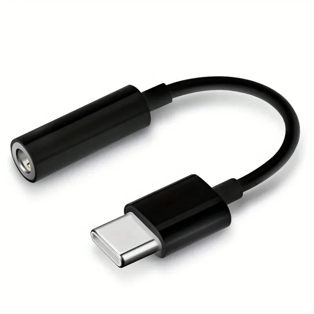 USB-C to 3.5mm Audio Adapter | HiFi DAC Jack Converter Audio Jack Adapter PRIMED Black
