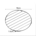 LMETJMA Stainless Steel Trivet Hot Pad – Square Table Mat Kitchen Trivet Hot Pad PRIMED Round L