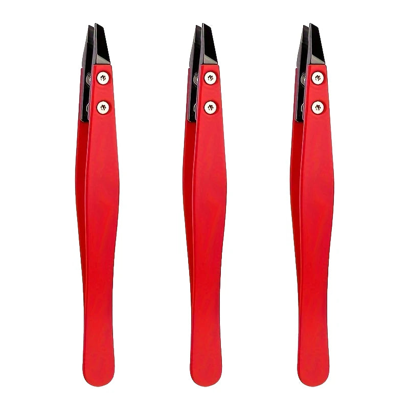 Zirconia Ceramic Slant Tip Tweezers – Eyebrow & Lash