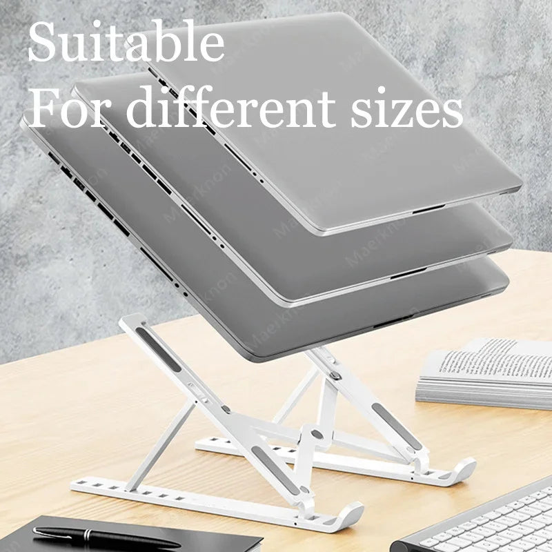 Portable Foldable Laptop Stand | Adjustable ABS Desk Holder Laptop Stand PRIMED