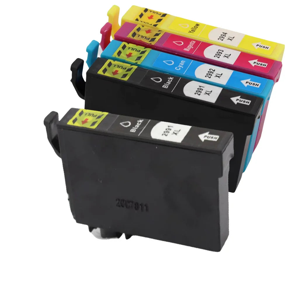 T29XL Compatible Ink Cartridges for Epson XP-235 XP-332 XP-432 Ink Cartridge Set PRIMED 1set add 1BK