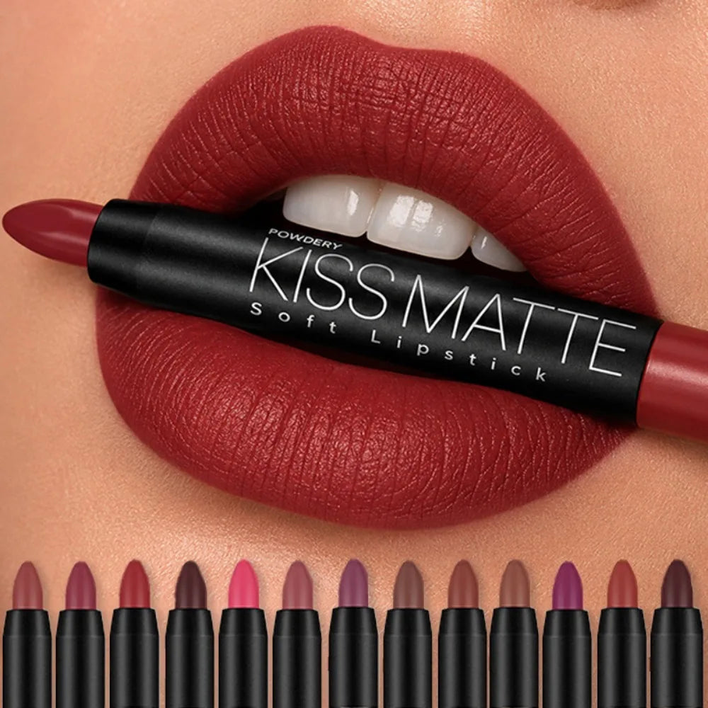 Velvet Matte Lipstick – 19 Shades, Long-Wear & Moisturizing
