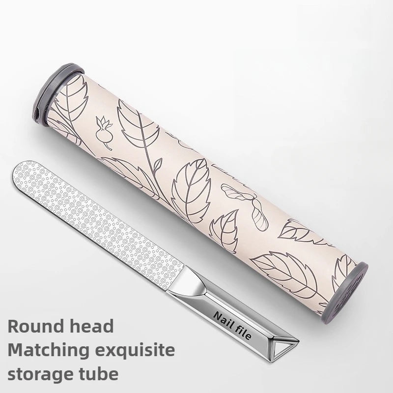 Professional Double-Sided Stainless Steel Nail File | Manicure Tool