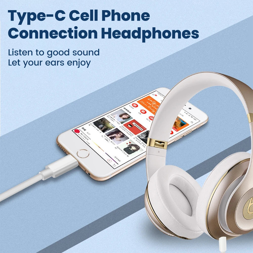 USB-C to 3.5mm AUX Audio Cable | Car, Headphones & Speakers