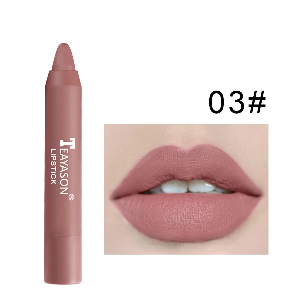 TEAYASON Nude Matte Lipstick Pen & Lip Liner | Waterproof Matte Lipstick Pencil PRIMED 03
