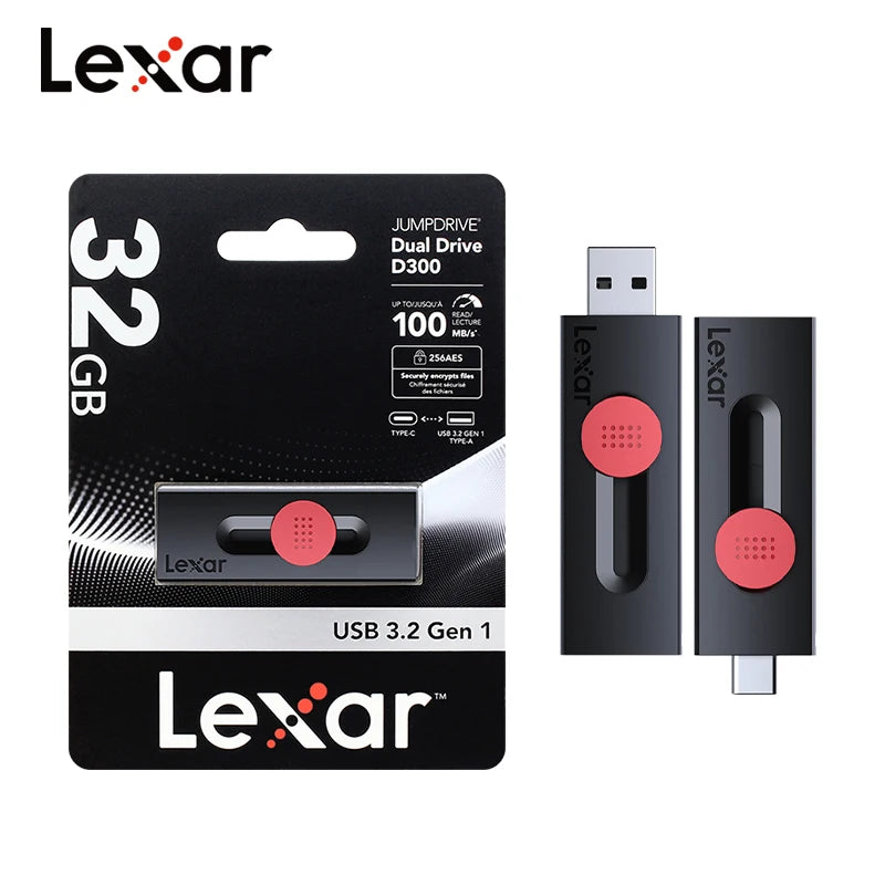 Lexar OTG USB 3.2 Flash Drive Type-C 32GB 64GB – iPhone & Android OTG USB Flash Drive PRIMED