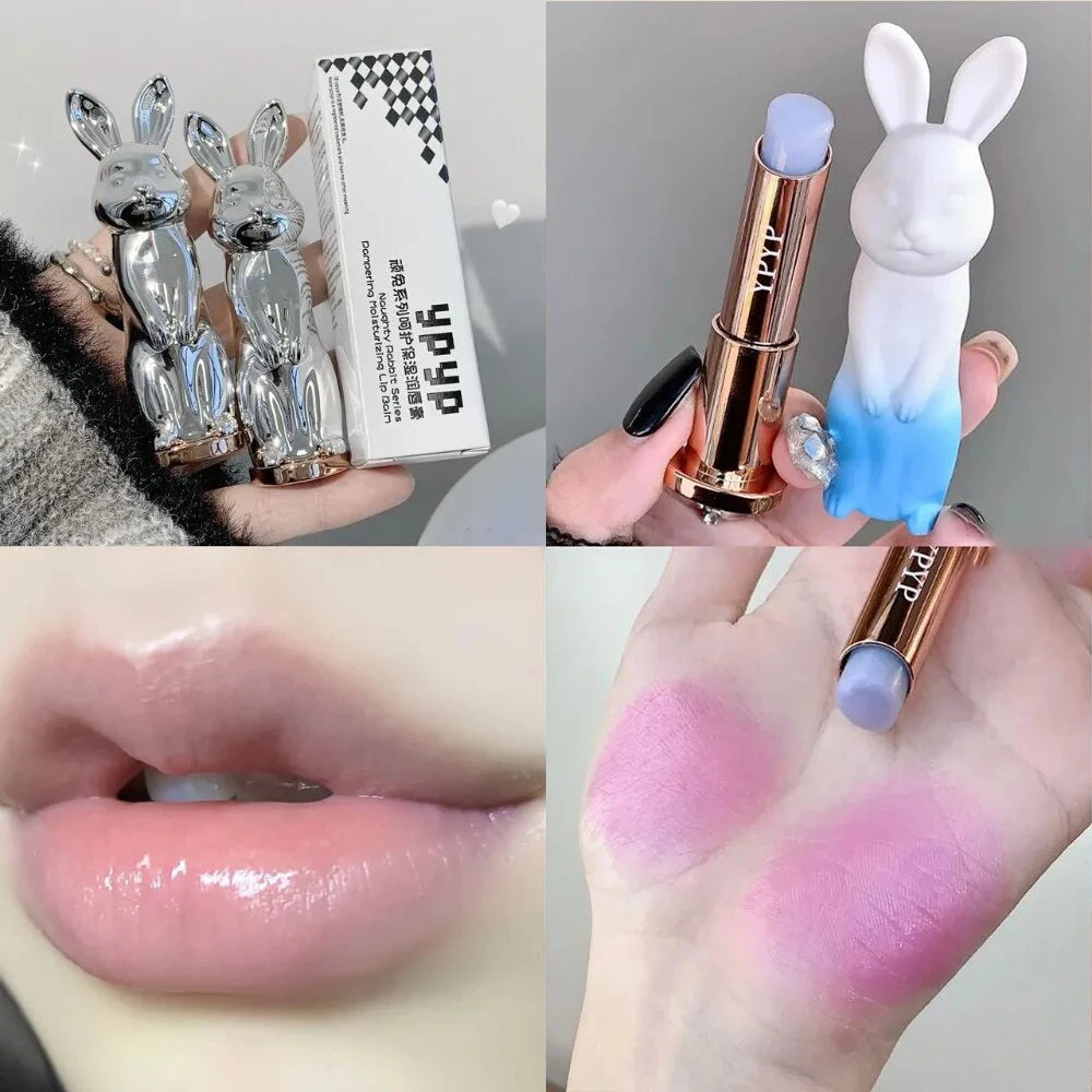QICIY Rabbit Color-Changing Tinted Lip Balm | Moisturizing