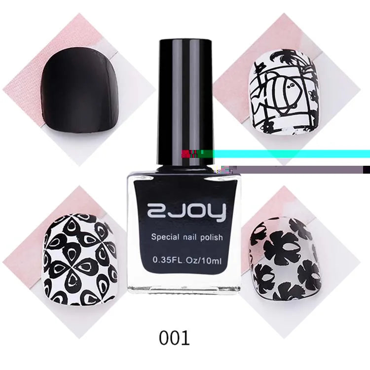 UV LED Stamping Gel Nail Polish 10ml | Vivid Nail Art Lacquer