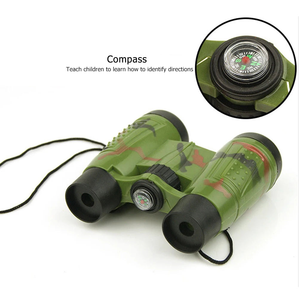 Kids Foldable Binoculars Toy with Compass | Outdoor Explorer Gift Kids Binoculars Toy PRIMED
