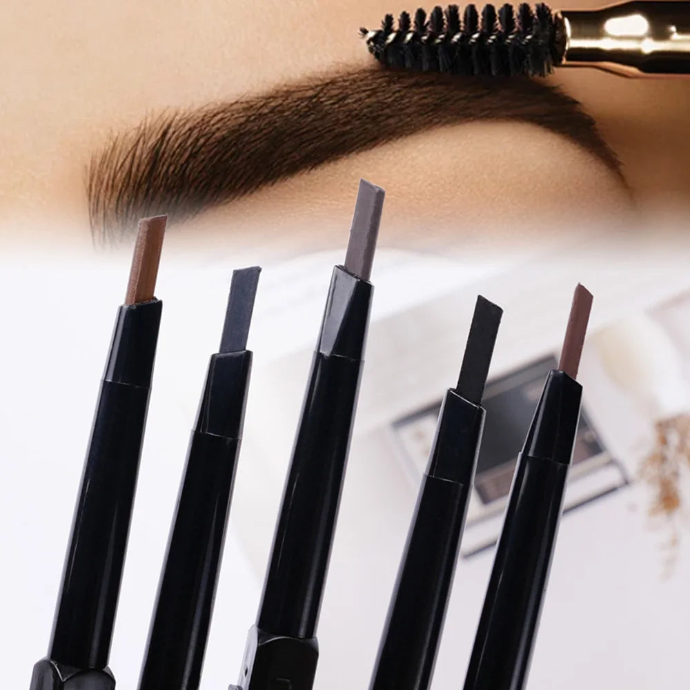 Ultra Fine Triangle Eyebrow Pencil – Waterproof Double Ended Eyebrow Pencil PRIMED