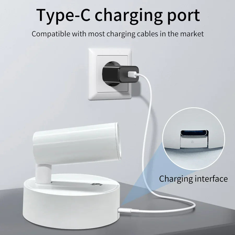USB Rechargeable Magnetic LED Wall Lamp – Dimmable Touch Switch LED Wall Lamp PRIMED