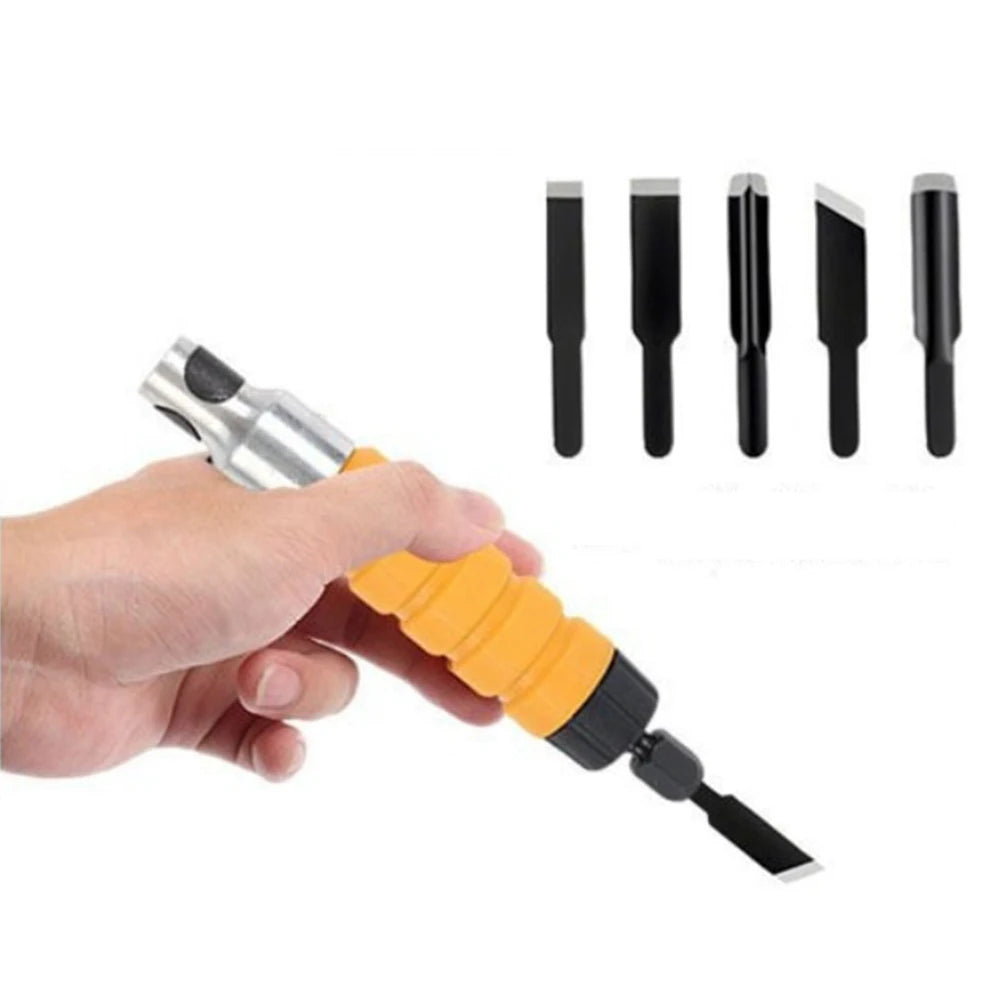 Electric Wood Chisel Carving Tool Set – 5 Chisel Heads Wood Carving Tool PRIMED
