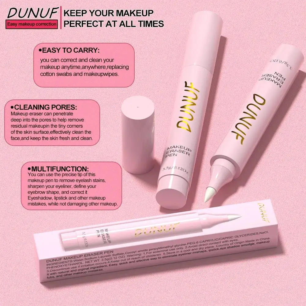 DUNUF Makeup Eraser Pen – Precision Lip, Eye & Face Corrector