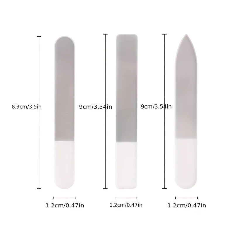Ouriner 3-Piece Nano Glass Nail File Set | Manicure Buffer