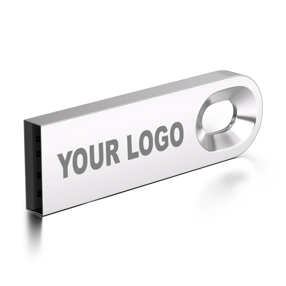 Custom Logo USB Flash Drive 128GB Mini Metal Key Chain Pendrive USB Flash Drive PRIMED