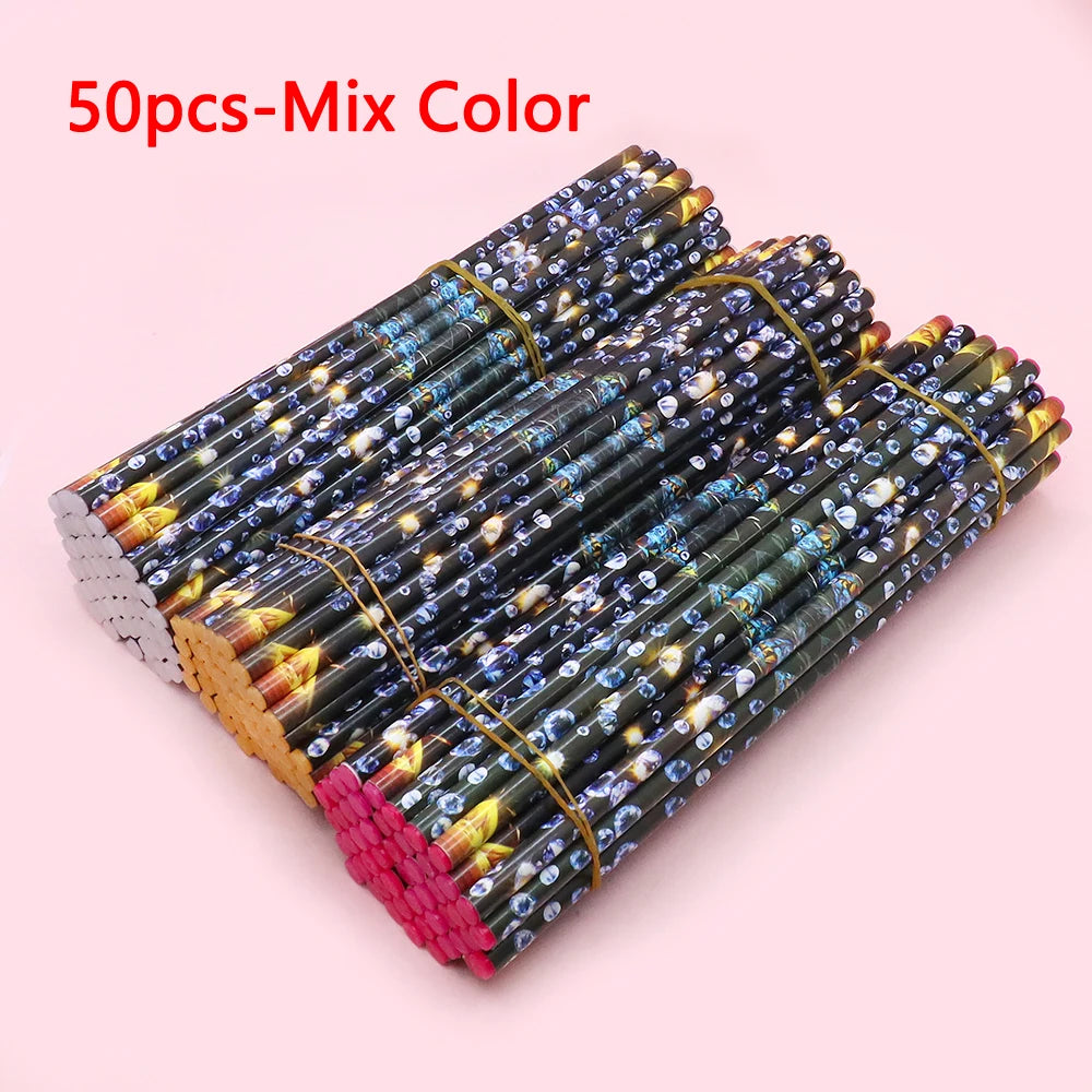 Nail Art Dotting Pen & Rhinestone Picker Wax Pencil – 3–50 Pcs