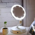 LED Lighted Folding Makeup Mirror – 1x/10x Magnifying, USB & Battery Lighted Makeup Mirror PRIMED China Mainland