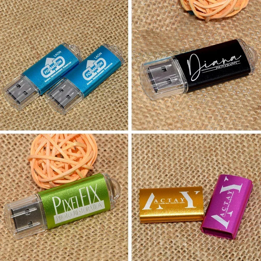 10-Pack Colorful USB Flash Drives 1GB–64GB | Custom Logo USB Flash Drive PRIMED