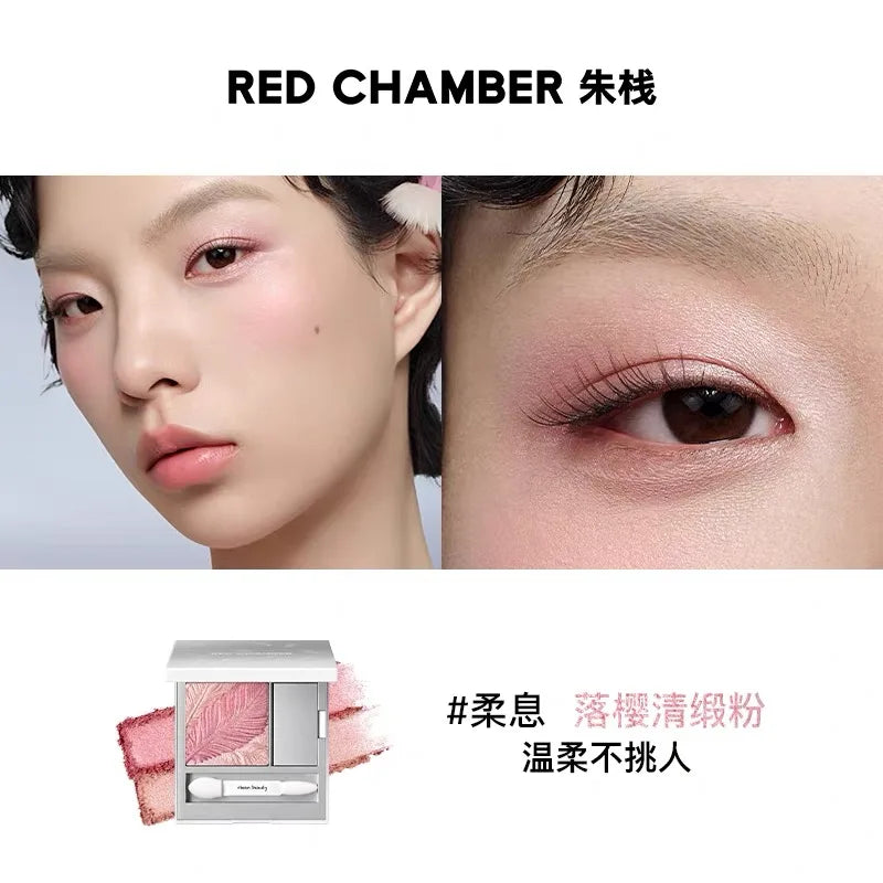 Shimmer & Matte Eyeshadow Palette – Nude Glitter Highlight + Brush