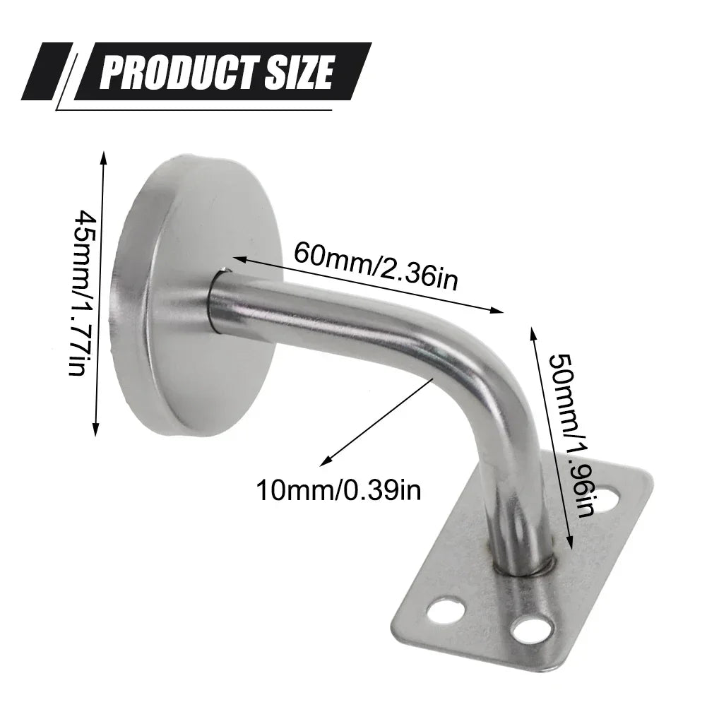 Stainless Steel Stair Handrail Wall Bracket | Single Side Mount