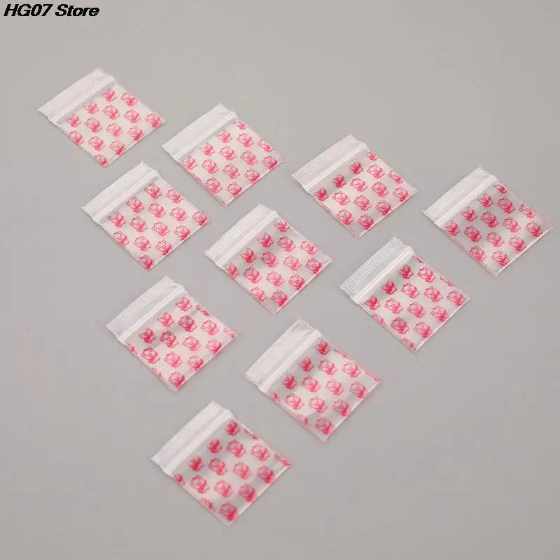 100Pcs Mini Ziplock Bags 22x33mm – Clear Resealable Pouches
