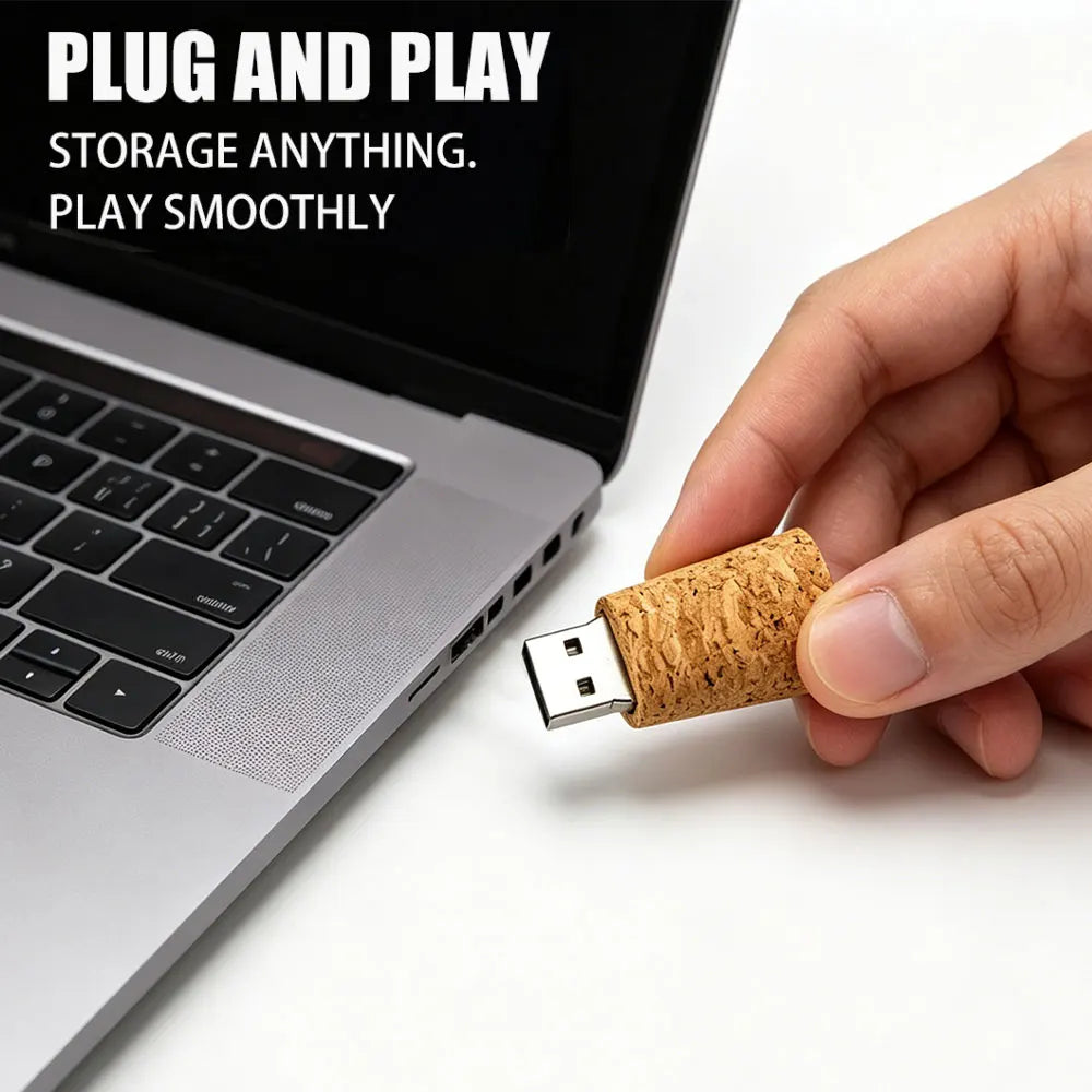 10-Pack Wooden USB 2.0 Flash Drives 8GB–128GB Gift Box USB Flash Drive PRIMED