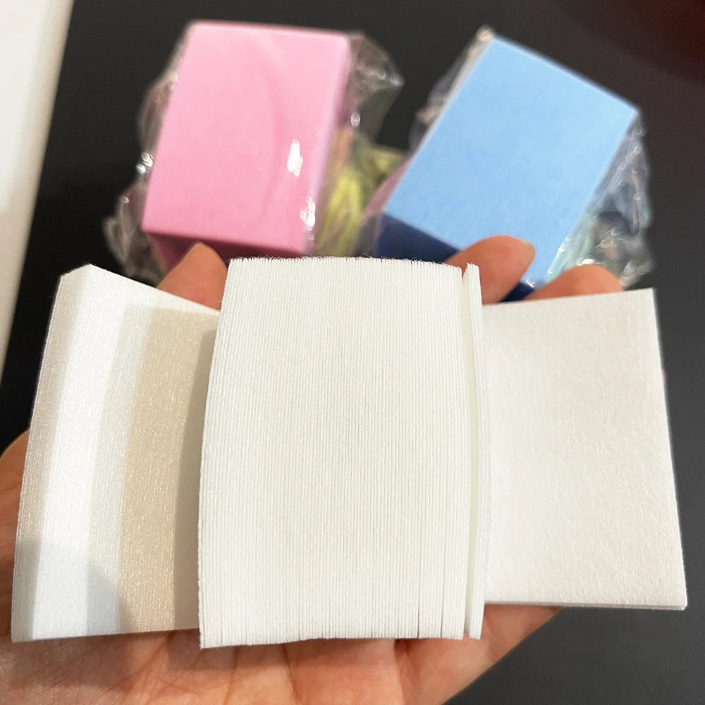 100Pcs Lint-Free Nail Wipes for UV Gel Polish Removal – 5 Colors