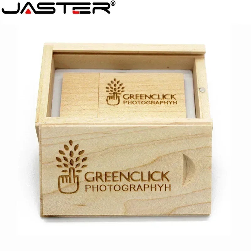 Wooden USB Flash Drive Custom Laser Engraved – 8GB to 64GB Gift USB Flash Drive PRIMED