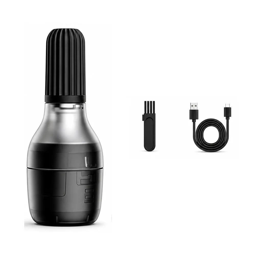 USB Rechargeable Nose & Ear Hair Trimmer – Stainless Steel