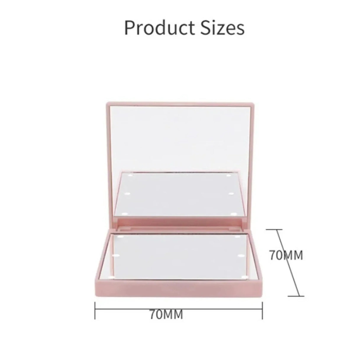 LED Foldable Compact Makeup Mirror – 6 LED Pocket Mirror LED Compact Mirror PRIMED