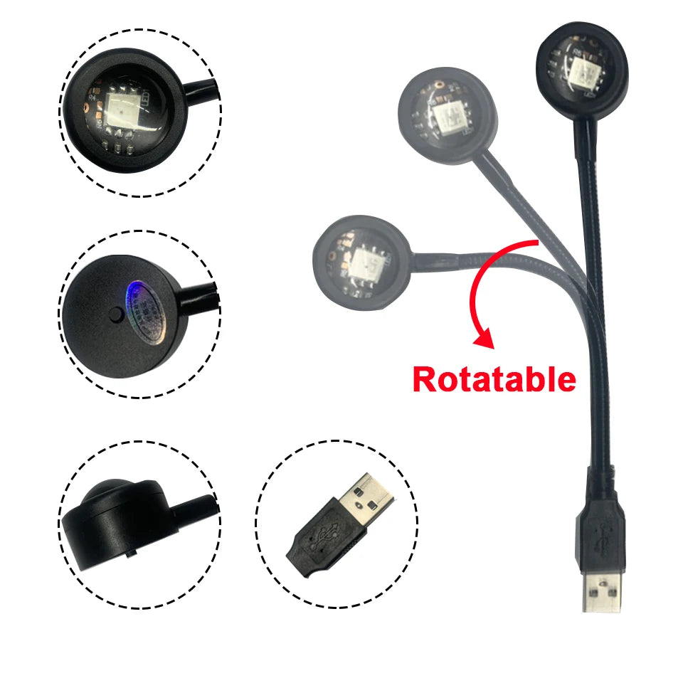 USB Sunset Lamp LED Night Light Projector | Rainbow Atmosphere LED Night Light Projector PRIMED