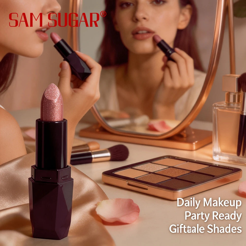 Art Value Diamond Shimmer Metallic Lipstick | Waterproof Gloss Metallic Lipstick PRIMED